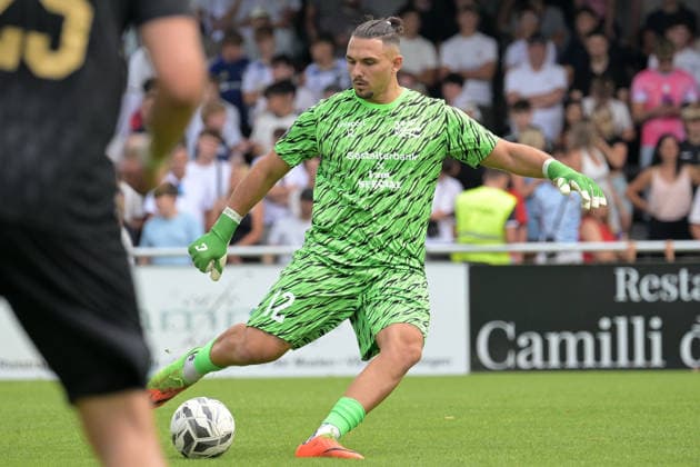 Andrea Hoxha (FC 08 Villingen, 12) im Tor FC 08 Villingen vs. Delay Sports Berlin , Fussball, Vorbereitung, Testspiel, Saison 2026 2027, 25.07.2026 FC 08 Villingen vs. Delay Sports Berlin , Fussball, Vorbereitung, Testspiel, Saison 2026 2027, 25.07.2026 Villingen *** Andrea Hoxha, FC 08 Villingen, No. 12 (goalkeeper), FC 08 Villingen vs. Delay Sports Berlin, soccer, preseason, exhibition match, 2026–2027 season, July 25, 2026, FC 08 Villingen vs. Delay Sports Berlin, soccer, preseason, friendly match, 2026–2027 season, July 25, 2026, Villingen Copyright: xEibner-Pressefotox EP_TBR