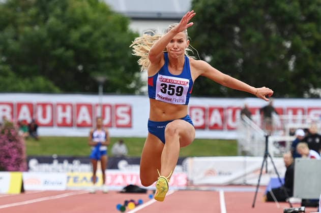 UPPSALA, SVERIGE 20260725 Ella Alvelin Malm i damernas tresteg under friidrotts-SM pa Uppsala friidrottsarena pa lördagen. UPPSALA SVERIGE x62610x *** UPPSALA, SWEDEN 20260725 Ella Alvelin Malm in the women s triple jump at the Swedish Track and Field Championships at the Uppsala Track and Field Arena on Saturday UPPSALA SWEDEN x62610x  Copyright: xAnnaxHallams TTx FRIIDROTTS SM I UPPSALA
