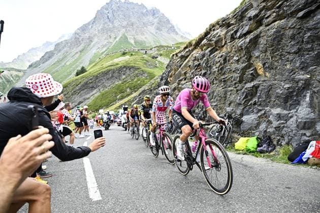 Irish Ben Healy of EF Education-EasyPost pictured in action during stage 20 of the 2026 Tour de France cycling race, a stage of 171km Le Bourg d Oisans to Alpe d Huez, on Saturday 25 July 2026. The 113th edition of the Tour de France starts on Saturday 4 July in Barcelona, Spain, and will finish in Paris, France on the 26th of July. JASPERxJACOBS  x182009118x