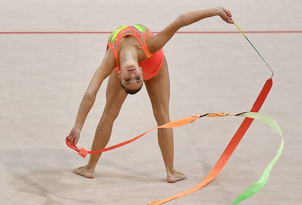 25.07.2026, xhbx, Turnen Rhythmische Sportgymnastik, Deutsche Meisterschaften 2026 v.l. Marie Decker (TV Dahn) Übung mit dem Band (DFL DFB REGULATIONS PROHIBIT ANY USE OF PHOTOGRAPHS as IMAGE SEQUENCES and or QUASI-VIDEO) Hannover *** July 25, 2026, xhbx, Gymnastics, Rhythmic Gymnastics, 2026 German Championships by Marie Decker TV Dahn, ribbon routine. DFL and DFB regulations prohibit any use of photographs as image sequences and or quasi-video. Hanover