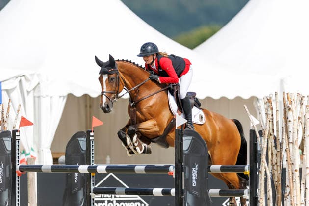 HAGEN a.T.W. - FEI Jumping European Championship, EM, Europameisterschaft Children, Juniors and Young Rider 2026, HAGEN a.T.W. - FEI Jumping European Championship Children, Juniors and Young Rider 2026 OSING Mila (GER), Capitaine Final Individual Einzelfinale CH-EU-Ch-S - Children Final Individuals over two rounds - FIRST ROUND Hagen a.T.W., Reitanlage Haunhorst 25. July 2026 - *** HAGEN a T W FEI Jumping European Championship for Children, Juniors, and Young Riders 2026, HAGEN a T W FEI Jumping European Championship for Children, Juniors, and Young Riders 2026 OSING Mila GER, Team Captain Individual Final CH EU Ch S Children’s Individual Final over two rounds FIRST ROUND Hagen a T W, Haunhorst Equestrian Center, July 25, 2026