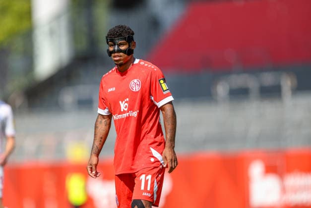GER, Mainz, FSV Mainz 05 vs Holstein Kiel, Vorbereitung, Fussball, DFB, Spielzeit 2026 2027, Bruchwegstadion auf dem Wolfgang Frank Campus, Testspiel im Bild: Ransford Königsdörffer (FSV Mainz 05 11) DFB DFL REGULATIONS PROHIBIT ANY USE OF PHOTOGRAPHS AS IMAGE SEQUENCES AND OR QUASI-VIDEO, 25.07.2026 *** GER, Mainz, FSV Mainz 05 vs. Holstein Kiel, Preseason, Soccer, DFB, 2026–2027 Season, Bruchwegstadion on the Wolfgang Frank Campus, Friendly Match Photo: Ransford Königsdörffer, FSV Mainz 05 11. DFB and DFL regulations prohibit any use of photographs as image sequences and or quasi-video. July 25, 2026 Copyright: HMBxMedia HendrikxHamelau