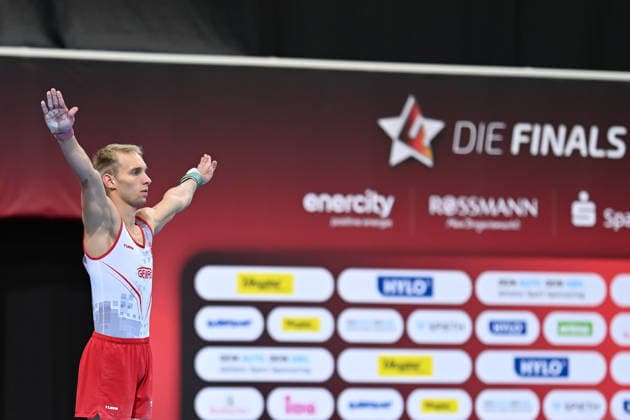 Lucas Kochan (SC Cottbus Turnen) DIE FINALS 2026 - Deutsche Meisterschaften Geraeteturnen Geraetefinals Maenner, 25.07.2026 DIE FINALS 2026 - Deutsche Meisterschaften Geraeteturnen Geraetefinals Maenner, 25.07.2026 Hannover *** Lucas Kochan, SC Cottbus Gymnastics, THE FINALS 2026 German Artistic Gymnastics Championships, Men s Apparatus Finals, July 25, 2026, THE FINALS 2026 German Artistic Gymnastics Championships, Men s Apparatus Finals, July 25, 2026, Hanover Copyright: xEibner-Pressefoto xHoepnerx EP_PHR