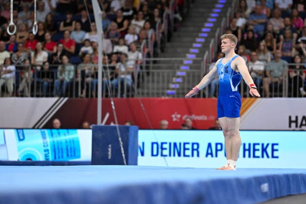 Valentin Zapf (TSV Unterfoehring) DIE FINALS 2026 - Deutsche Meisterschaften Geraeteturnen Geraetefinals Maenner, 25.07.2026 DIE FINALS 2026 - Deutsche Meisterschaften Geraeteturnen Geraetefinals Maenner, 25.07.2026 Hannover *** Valentin Zapf, TSV Unterföhring, THE FINALS 2026 German Artistic Gymnastics Championships, Men s Apparatus Finals, July 25, 2026, THE FINALS 2026 German Artistic Gymnastics Championships, Men s Apparatus Finals, July 25, 2026, Hanover Copyright: xEibner-Pressefoto xHoepnerx EP_PHR