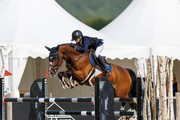 HAGEN a.T.W. - FEI Jumping European Championship, EM, Europameisterschaft Children, Juniors and Young Rider 2026, HAGEN a.T.W. - FEI Jumping European Championship Children, Juniors and Young Rider 2026 GUNNARSSON Liv (SWE), Gaia EK Final Individual Einzelfinale CH-EU-Ch-S - Children Final Individuals over two rounds - FIRST ROUND Hagen a.T.W., Reitanlage Haunhorst 25. July 2026 - *** HAGEN a T W FEI Jumping European Championship for Children, Juniors, and Young Riders 2026, HAGEN a T W FEI Jumping European Championship for Children, Juniors, and Young Riders 2026 GUNNARSSON Liv SWE, Gaia EK Final Individual, CH EU Ch S Children Final Individuals over two rounds, FIRST ROUND Hagen a T W, Haunhorst Equestrian Center, July 25, 2026