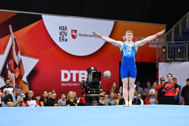 Valentin Zapf (TSV Unterfoehring) DIE FINALS 2026 - Deutsche Meisterschaften Geraeteturnen Geraetefinals Maenner, 25.07.2026 DIE FINALS 2026 - Deutsche Meisterschaften Geraeteturnen Geraetefinals Maenner, 25.07.2026 Hannover *** Valentin Zapf, TSV Unterföhring, THE FINALS 2026 German Artistic Gymnastics Championships, Men s Apparatus Finals, July 25, 2026, THE FINALS 2026 German Artistic Gymnastics Championships, Men s Apparatus Finals, July 25, 2026, Hanover Copyright: xEibner-Pressefoto xHoepnerx EP_PHR