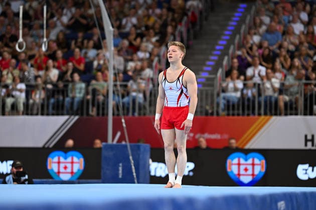 Gabriel Eichhorn (MTV Stuttgart 1843) DIE FINALS 2026 - Deutsche Meisterschaften Geraeteturnen Geraetefinals Maenner, 25.07.2026 DIE FINALS 2026 - Deutsche Meisterschaften Geraeteturnen Geraetefinals Maenner, 25.07.2026 Hannover *** Gabriel Eichhorn MTV Stuttgart 1843 THE FINALS 2026 German Artistic Gymnastics Championships Men s Apparatus Finals, July 25, 2026 THE FINALS 2026 German Artistic Gymnastics Championships Men s Apparatus Finals, July 25, 2026, Hanover Copyright: xEibner-Pressefoto xHoepnerx EP_PHR