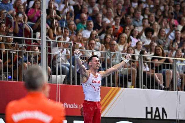 Andreas Toba (Turn-Klubb zu Hannover 1858) DIE FINALS 2026 - Deutsche Meisterschaften Geraeteturnen Geraetefinals Maenner, 25.07.2026 DIE FINALS 2026 - Deutsche Meisterschaften Geraeteturnen Geraetefinals Maenner, 25.07.2026 Hannover *** Andreas Toba Gymnastics Club Hannover 1858 THE FINALS 2026 German Artistic Gymnastics Championships Men s Apparatus Finals, July 25, 2026 THE FINALS 2026 German Artistic Gymnastics Championships Apparatus Finals Men, July 25, 2026 Hanover Copyright: xEibner-Pressefoto xHoepnerx EP_PHR