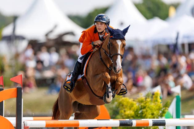 HAGEN a.T.W. - FEI Jumping European Championship, EM, Europameisterschaft Children, Juniors and Young Rider 2026, HAGEN a.T.W. - FEI Jumping European Championship Children, Juniors and Young Rider 2026 MANSUR Pedro (NED), Hotmail des Forets Final Individual Einzelfinale CH-EU-Ch-S - Children Final Individuals over two rounds - FIRST ROUND Hagen a.T.W., Reitanlage Haunhorst 25. July 2026 - *** HAGEN a T W FEI Jumping European Championship for Children, Juniors, and Young Riders 2026, HAGEN a T W FEI Jumping European Championship for Children, Juniors and Young Riders 2026 MANSUR Pedro NED, Hotmail des Forets Individual Final CH EU Ch S Children’s Individual Final over two rounds FIRST ROUND Hagen a T W, Haunhorst Equestrian Center, July 25, 2026