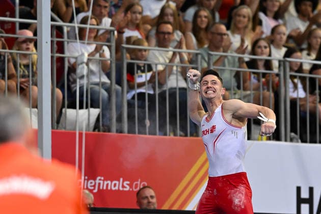 Andreas Toba (Turn-Klubb zu Hannover 1858) DIE FINALS 2026 - Deutsche Meisterschaften Geraeteturnen Geraetefinals Maenner, 25.07.2026 DIE FINALS 2026 - Deutsche Meisterschaften Geraeteturnen Geraetefinals Maenner, 25.07.2026 Hannover *** Andreas Toba Gymnastics Club Hannover 1858 THE FINALS 2026 German Artistic Gymnastics Championships Men s Apparatus Finals, July 25, 2026 THE FINALS 2026 German Artistic Gymnastics Championships Apparatus Finals Men, July 25, 2026 Hanover Copyright: xEibner-Pressefoto xHoepnerx EP_PHR