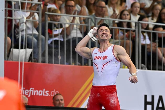Andreas Toba (Turn-Klubb zu Hannover 1858) DIE FINALS 2026 - Deutsche Meisterschaften Geraeteturnen Geraetefinals Maenner, 25.07.2026 DIE FINALS 2026 - Deutsche Meisterschaften Geraeteturnen Geraetefinals Maenner, 25.07.2026 Hannover *** Andreas Toba Gymnastics Club Hannover 1858 THE FINALS 2026 German Artistic Gymnastics Championships Men s Apparatus Finals, July 25, 2026 THE FINALS 2026 German Artistic Gymnastics Championships Apparatus Finals Men, July 25, 2026 Hanover Copyright: xEibner-Pressefoto xHoepnerx EP_PHR