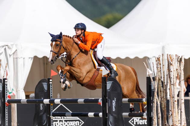 HAGEN a.T.W. - FEI Jumping European Championship, EM, Europameisterschaft Children, Juniors and Young Rider 2026, HAGEN a.T.W. - FEI Jumping European Championship Children, Juniors and Young Rider 2026 MANSUR Pedro (NED), Hotmail des Forets Final Individual Einzelfinale CH-EU-Ch-S - Children Final Individuals over two rounds - FIRST ROUND Hagen a.T.W., Reitanlage Haunhorst 25. July 2026 - *** HAGEN a T W FEI Jumping European Championship for Children, Juniors, and Young Riders 2026, HAGEN a T W FEI Jumping European Championship for Children, Juniors and Young Riders 2026 MANSUR Pedro NED, Hotmail des Forets Individual Final CH EU Ch S Children’s Individual Final over two rounds FIRST ROUND Hagen a T W, Haunhorst Equestrian Center, July 25, 2026