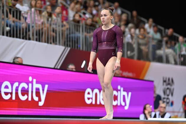 Kathrin Schleenvoigt (Sportverein Leonberg Eltingen e.V.) DIE FINALS 2026 - Deutsche Meisterschaften Geraeteturnen Geraetefinals Frauen, 25.07.2026 DIE FINALS 2026 - Deutsche Meisterschaften Geraeteturnen Geraetefinals Frauen, 25.07.2026 Hannover *** Kathrin Schleenvoigt, Leonberg Eltingen Sports Club e.V. THE FINALS 2026 German Artistic Gymnastics Championships Women’s Apparatus Finals, July 25, 2026 THE FINALS 2026 German Artistic Gymnastics Championships Women’s Apparatus Finals, July 25, 2026, Hanover Copyright: xEibner-Pressefoto xHoepnerx EP_PHR