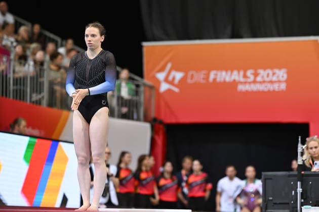 Nadine Christof (TSV Heusenstamm) DIE FINALS 2026 - Deutsche Meisterschaften Geraeteturnen Geraetefinals Frauen, 25.07.2026 DIE FINALS 2026 - Deutsche Meisterschaften Geraeteturnen Geraetefinals Frauen, 25.07.2026 Hannover *** Nadine Christof, TSV Heusenstamm, THE FINALS 2026 German Artistic Gymnastics Championships, Women’s Apparatus Finals, July 25, 2026, THE FINALS 2026 German Artistic Gymnastics Championships, Women’s Apparatus Finals, July 25, 2026, Hanover Copyright: xEibner-Pressefoto xHoepnerx EP_PHR