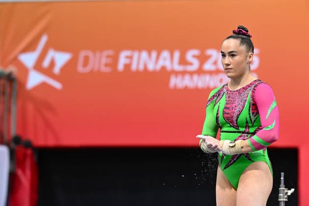 Madita Mayr (TSV Jetzendorf 1924) DIE FINALS 2026 - Deutsche Meisterschaften Geraeteturnen Geraetefinals Frauen, 25.07.2026 DIE FINALS 2026 - Deutsche Meisterschaften Geraeteturnen Geraetefinals Frauen, 25.07.2026 Hannover *** Madita Mayr, TSV Jetzendorf 1924, THE FINALS 2026 German Artistic Gymnastics Championships, Women s Apparatus Finals, July 25, 2026, THE FINALS 2026 German Artistic Gymnastics Championships, Women s Apparatus Finals, July 25, 2026, Hanover Copyright: xEibner-Pressefoto xHoepnerx EP_PHR