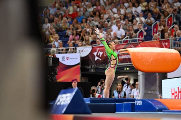 Madita Mayr (TSV Jetzendorf 1924) DIE FINALS 2026 - Deutsche Meisterschaften Geraeteturnen Geraetefinals Frauen, 25.07.2026 DIE FINALS 2026 - Deutsche Meisterschaften Geraeteturnen Geraetefinals Frauen, 25.07.2026 Hannover *** Madita Mayr, TSV Jetzendorf 1924, THE FINALS 2026 German Artistic Gymnastics Championships, Women s Apparatus Finals, July 25, 2026, THE FINALS 2026 German Artistic Gymnastics Championships, Women s Apparatus Finals, July 25, 2026, Hanover Copyright: xEibner-Pressefoto xHoepnerx EP_PHR