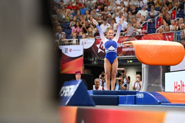 Karina Schoenmaier (TuS 1861 Chemnitz-Altendorf e.V.) DIE FINALS 2026 - Deutsche Meisterschaften Geraeteturnen Geraetefinals Frauen, 25.07.2026 DIE FINALS 2026 - Deutsche Meisterschaften Geraeteturnen Geraetefinals Frauen, 25.07.2026 Hannover *** Karina Schoenmaier TuS 1861 Chemnitz Altendorf e.V. THE FINALS 2026 German Artistic Gymnastics Championships Women’s Apparatus Finals, July 25, 2026 THE FINALS 2026 German Artistic Gymnastics Championships Women’s Apparatus Finals, July 25, 2026 Hanover Copyright: xEibner-Pressefoto xHoepnerx EP_PHR