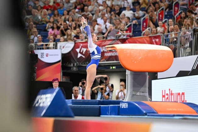 Karina Schoenmaier (TuS 1861 Chemnitz-Altendorf e.V.) DIE FINALS 2026 - Deutsche Meisterschaften Geraeteturnen Geraetefinals Frauen, 25.07.2026 DIE FINALS 2026 - Deutsche Meisterschaften Geraeteturnen Geraetefinals Frauen, 25.07.2026 Hannover *** Karina Schoenmaier TuS 1861 Chemnitz Altendorf e.V. THE FINALS 2026 German Artistic Gymnastics Championships Women’s Apparatus Finals, July 25, 2026 THE FINALS 2026 German Artistic Gymnastics Championships Women’s Apparatus Finals, July 25, 2026 Hanover Copyright: xEibner-Pressefoto xHoepnerx EP_PHR