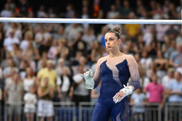 Pauline Schaefer-Betz (KTV Chemnitz e.V.) DIE FINALS 2026 - Deutsche Meisterschaften Geraeteturnen Geraetefinals Frauen, 25.07.2026 DIE FINALS 2026 - Deutsche Meisterschaften Geraeteturnen Geraetefinals Frauen, 25.07.2026 Hannover *** Pauline Schaefer Betz, KTV Chemnitz e.V. THE FINALS 2026 German Artistic Gymnastics Championships Women’s Apparatus Finals, July 25, 2026 THE FINALS 2026 German Artistic Gymnastics Championships Women’s Apparatus Finals, July 25, 2026, Hanover Copyright: xEibner-Pressefoto xHoepnerx EP_PHR