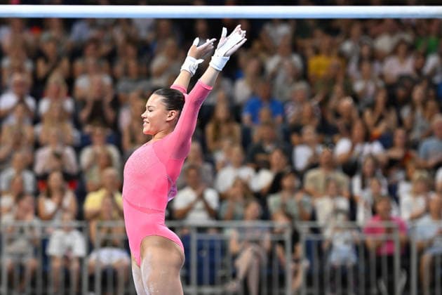 Lara Baumgartl (TuS 1861 Chemnitz-Altendorf e.V.) DIE FINALS 2026 - Deutsche Meisterschaften Geraeteturnen Geraetefinals Frauen, 25.07.2026 DIE FINALS 2026 - Deutsche Meisterschaften Geraeteturnen Geraetefinals Frauen, 25.07.2026 Hannover *** Lara Baumgartl TuS 1861 Chemnitz Altendorf e.V. THE FINALS 2026 German Artistic Gymnastics Championships Women’s Apparatus Finals, July 25, 2026 THE FINALS 2026 German Artistic Gymnastics Championships Women’s Apparatus Finals, July 25, 2026 Hanover Copyright: xEibner-Pressefoto xHoepnerx EP_PHR