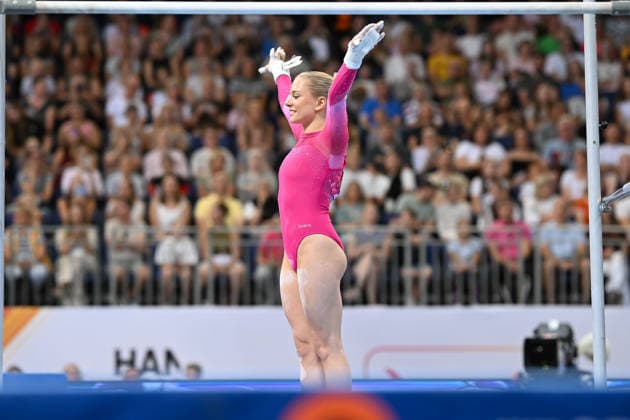 Lea Marie Quaas (TuS 1861 Chemnitz-Altendorf e.V.) DIE FINALS 2026 - Deutsche Meisterschaften Geraeteturnen Geraetefinals Frauen, 25.07.2026 DIE FINALS 2026 - Deutsche Meisterschaften Geraeteturnen Geraetefinals Frauen, 25.07.2026 Hannover *** Lea Marie Quaas TuS 1861 Chemnitz Altendorf e.V. THE FINALS 2026 German Artistic Gymnastics Championships Women’s Apparatus Finals, July 25, 2026 THE FINALS 2026 German Artistic Gymnastics Championships Women’s Apparatus Finals, July 25, 2026 Hanover Copyright: xEibner-Pressefoto xHoepnerx EP_PHR