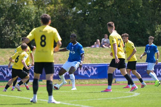 25.07.2026, Bad Wörishofen, Deutschland. Testspiel des SV Darmstadt 98 (2. Bundesliga) gegen die SG Sonnenhof Großaspach (3. Liga). Patric Pfeiffer (SV Darmstadt 98) *** July 25, 2026, Bad Wörishofen, Germany: Friendly match between SV Darmstadt 98 (2. Bundesliga) and SG Sonnenhof Großaspach (3. Liga); Patric Pfeiffer, SV Darmstadt 98