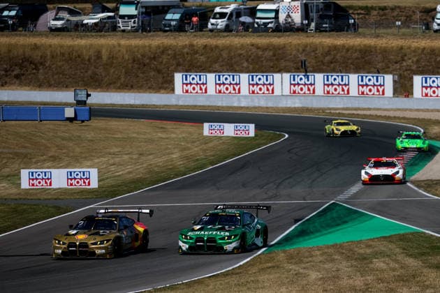 DTM, 9. + 10. Rennen Oschersleben 2026 3 BMW M4 GT3 Evo, Schubert Motorsport: Kelvin van der Linde, 11 BMW M4 GT3 Evo, Schubert Motorsport: Marco Wittmann - picture by Gruppe C Photography Oschersleben Oschersleben Sachsen-Anhalt Germany Copyright: xGruppexCxPhotographyx