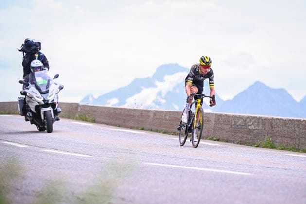 Tour de France 2026 Stage 20 ALPE D HUEZ, FRANCE - JULY 25 : Kuss Sepp (USA) of Team Visma Lease a Bike in action during stage 20 of the 113rd edition of Tour de France an UCI World Tour 2.UWT cycling road race stage for Men Elite of 171 km with start in Le Bourg d Oissans and finish in Alpe d Huez on July 25, 2026 in Alpe d Huez, France, 25 07 2026 Alpe d Huez France  Copyright: xGvgx