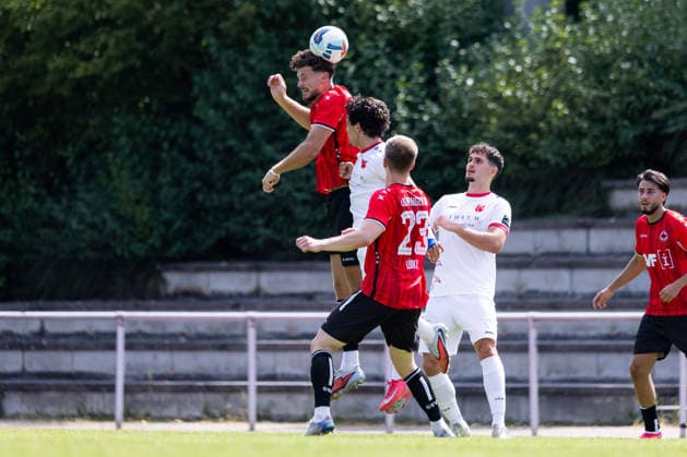 Gino Andre PORTELLA (1. Goeppinger SV, 04) Kopfball SV Fellbach vs. 1. Goeppinger SV, Fussball, WFV-Pokal, 1. Runde, Spielzeit 2026 2027, 25.07.2026, SV Fellbach vs. 1. Goeppinger SV, Fussball, WFV-Pokal, 1. Runde, Spielzeit 2026 2027, 25.07.2026, Fellbach *** Gino Andre PORTELLA 1 Goeppinger SV, 04 Kopfball SV Fellbach vs. 1 Goeppinger SV, Soccer, WFV Cup, 1st Round, 2026–2027 Season, July 25, 2026, SV Fellbach vs. 1 Goeppinger SV, Soccer, WFV Cup, 1st Round, 2026–2027 Season, July 25, 2026, Fellbach Copyright: xEibnerxPressefoto OliverxSchmidtx EP_OST