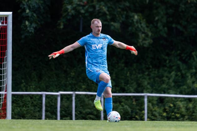 Marvin SEYBOLD (1. Goeppinger SV, 01) Geste, gestikuliert, gibt Anweisungen, Aktion SV Fellbach vs. 1. Goeppinger SV, Fussball, WFV-Pokal, 1. Runde, Spielzeit 2026 2027, 25.07.2026, SV Fellbach vs. 1. Goeppinger SV, Fussball, WFV-Pokal, 1. Runde, Spielzeit 2026 2027, 25.07.2026, Fellbach *** Marvin SEYBOLD 1 Goeppinger SV, 01 Gesture, gesturing, giving instructions, Action SV Fellbach vs. 1 Goeppinger SV, Soccer, WFV Cup, 1st Round, 2026–2027 Season, July 25, 2026, SV Fellbach vs. 1 Goeppinger SV, soccer, WFV Cup, 1st round, 2026–2027 season, July 25, 2026, Fellbach Copyright: xEibnerxPressefoto OliverxSchmidtx EP_OST