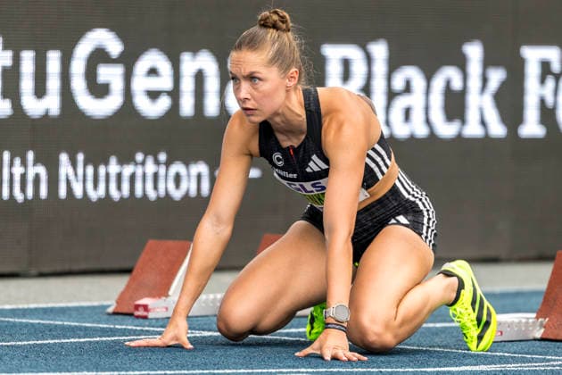 Deutsche Leichtathletik-Meisterschaften; Bochum-Wattenscheid, 25.07.2026 Gina Lückenkemper (SCC Berlin), 100m Vorlauf; Deutsche Leichtathletik-Meisterschaften am 25.07.2026 im Lorheide-Stadion, Bochum-Wattenscheid (Nordrhein-Westfalen). *** German Track and Field Championships, Bochum Wattenscheid, July 25, 2026; Gina Lückenkemper, SCC Berlin, 100m preliminary heat at the German Track and Field Championships on July 25, 2026, at Lorheide Stadium, Bochum-Wattenscheid, North Rhine-Westphalia Copyright: xBEAUTIFULxSPORTS AxelxKohringx
