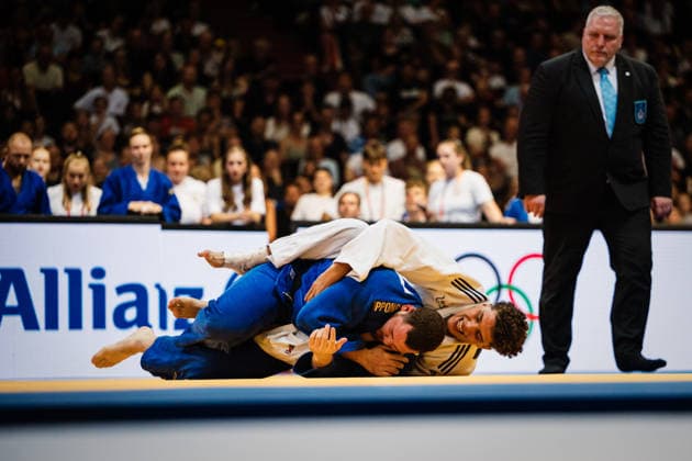 Die Finals 2026 - Judo, Mixed-Team-Meisterschaften, , 25.07.2026 Team Brandenburg gewinnt die deutsche Meisterschaft gegen das Team Niedersachsen im Finale; Die Finals 2026 - Judo, Mixed-Team-Meisterschaften, am 25.07.2026 in der ZAG Arena, Hannover *** The Finals 2026 Artistic Gymnastics, July 25, 2026: Team Brandenburg wins the German championship against Team Lower Saxony in the final of The Finals 2026 Artistic Gymnastics on July 25, 2026, at the ZAG Arena in Hanover Copyright: xBEAUTIFULxSPORTS Tonhäuserx