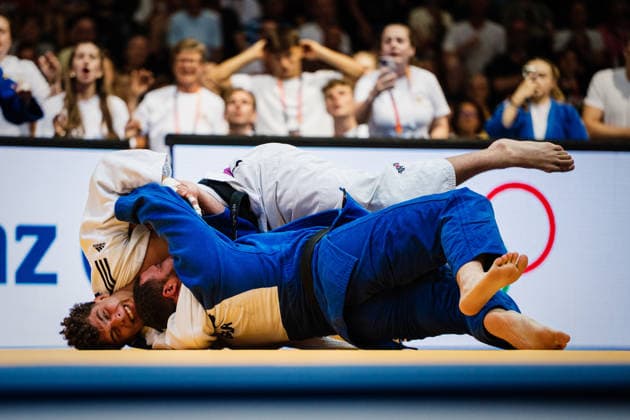 Die Finals 2026 - Judo, 25.07.2026 Team Brandenburg gewinnt die deutsche Meisterschaft gegen das Team Niedersachsen im Finale; Die Finals 2026 - Judo am 25.07.2026 in der Swiss Life Hall, Hannover *** The Finals 2026 Judo, July 25, 2026: Team Brandenburg wins the German championship against Team Lower Saxony in the final of The Finals 2026 Judo on July 25, 2026, at the Swiss Life Hall in Hanover Copyright: xBEAUTIFULxSPORTS Tonhäuserx