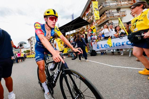 Tour de France 2026 Stage 20 ALPE D HUEZ, FRANCE - JULY 25 : Rider of Team Lidl - Trek after the race during stage 20 of the 113rd edition of Tour de France an UCI World Tour 2.UWT cycling road race stage for Men Elite of 171 km with start in Le Bourg d Oissans and finish in Alpe d Huez on July 25, 2026 in Alpe d Huez, France, 25 07 2026 Alpe d Huez France  Copyright: xLucaxBettinix