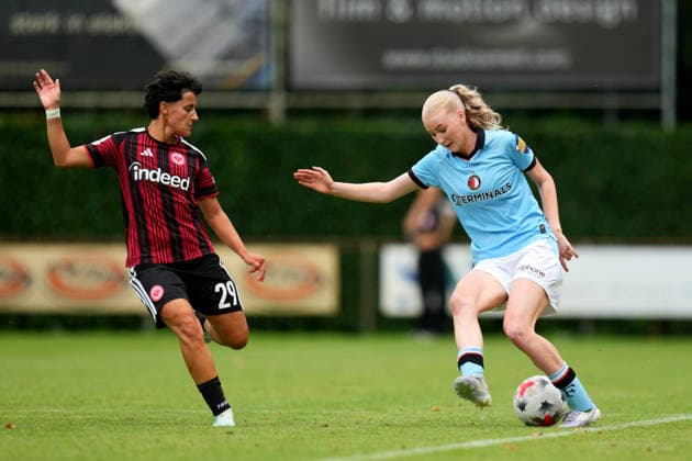 Club Friendly: Eintracht Frankfurt Woman v Feyenoord Rotterdam V1 Horst - Isa Korteweg-maris of Feyenoord Rotterdam V1 during a friendly in preparation of the 2026 2027 season. The match is set between Eintracht Frankfurt Woman and Feyenoord Rotterdam V1 at RKsv Wittenhorst on 25 July 2026 in Horst, The Netherlands. (Hero Images Yannick Verhoeven) Copyright: xYannickxVerhoevenx