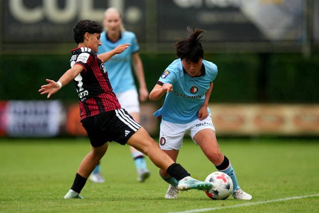 Club Friendly: Eintracht Frankfurt Woman v Feyenoord Rotterdam V1 Horst - Kokona Iwasaki of Feyenoord Rotterdam V1 during a friendly in preparation of the 2026 2027 season. The match is set between Eintracht Frankfurt Woman and Feyenoord Rotterdam V1 at RKsv Wittenhorst on 25 July 2026 in Horst, The Netherlands. (Hero Images Yannick Verhoeven) Copyright: xYannickxVerhoevenx