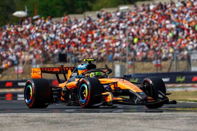 Budapest: F1 GP Hungary 2026 on July, 25, 2026, (Photo by Hoch Zwei), 01 NORRIS Lando (gbr), McLaren F1 Team winning the qualifying, pole position Budapest Hungary *** 2026 Hungarian F1 Grand Prix in Budapest on July 25, 2026, Photo by Hoch Zwei, 01 Lando Norris (GBR), McLaren F1 Team, winning qualifying and securing pole position in Budapest, Hungary