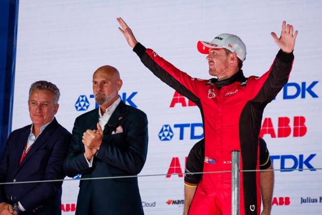 2026 FORMULA E TOKYO ePRIX CASSIDY Nick (nzl), CitroÃ«n Racing Formula E Team, CitroÃ«n, portrait, podium during the Tokyo ePrix, 14th and 15th round of the 2025-26 ABB FIA Formula E World Championship, WM, Weltmeisterschaft on the Tokyo Street Circuit from July 24 to 26, 2026 in Tokyo, Japan - TokyoJapan  Copyright: xJULIENxDELFOSSEx