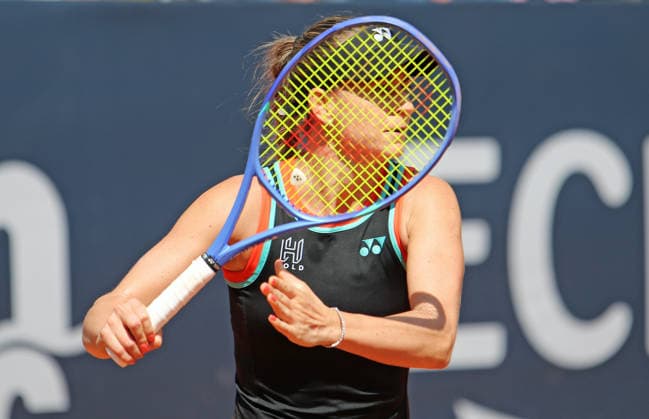 MSC Hamburg Ladies Open WTA, Tennis Damen 250): Anna Bondar (Ungarn) im Halbfinale am Rothenbaum. *** MSC Hamburg Ladies Open WTA 250: Anna Bondar of Hungary Advances to the Semifinals at Rothenbaum