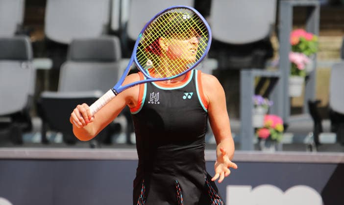 MSC Hamburg Ladies Open WTA, Tennis Damen 250): Anna Bondar (Ungarn) im Halbfinale am Rothenbaum. *** MSC Hamburg Ladies Open WTA 250: Anna Bondar of Hungary Advances to the Semifinals at Rothenbaum