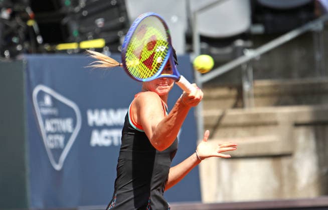 MSC Hamburg Ladies Open WTA, Tennis Damen 250): Anna Bondar (Ungarn) im Halbfinale am Rothenbaum. *** MSC Hamburg Ladies Open WTA 250: Anna Bondar of Hungary Advances to the Semifinals at Rothenbaum