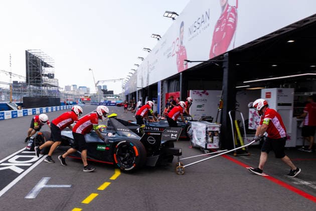 2026 FORMULA E TOKYO ePRIX Nissan Formula E Team, during the Tokyo ePrix, 14th and 15th round of the 2025-26 ABB FIA Formula E World Championship, WM, Weltmeisterschaft on the Tokyo Street Circuit from July 24 to 26, 2026 in Tokyo, Japan - TokyoJapan  Copyright: xDamienxDoumerguex