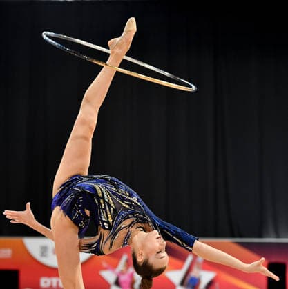 25.07.2026, xhbx, Turnen Rhythmische Sportgymnastik, Deutsche Meisterschaften 2026 v.l. Darja Varfolomeev (TSV Schmiden 1902) Übungen mit dem Reifen (DFL DFB REGULATIONS PROHIBIT ANY USE OF PHOTOGRAPHS as IMAGE SEQUENCES and or QUASI-VIDEO) Hannover *** July 25, 2026, xhbx, Gymnastics, Rhythmic Gymnastics, 2026 German Championships v l Darja Varfolomeev TSV Schmiden 1902 Hoop Routine DFL DFB REGULATIONS PROHIBIT ANY USE OF PHOTOGRAPHS as IMAGE SEQUENCES and or QUASI-VIDEO Hannover