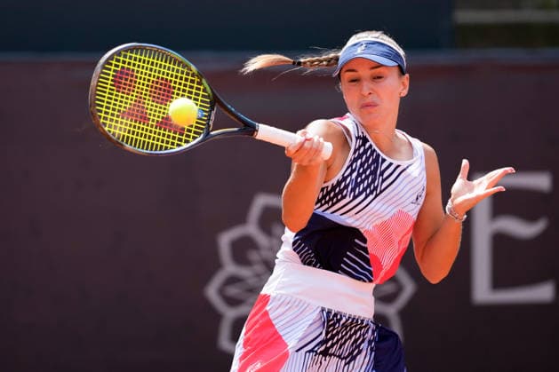 MSC Hamburg Ladies Open - Day 6 Anastasia Detiuc of the Czech Republic plays with partner Irina Khromacheva during their semi-final doubles match against Magali Kempen of Belgium and Alexandra Panova at the 2026 MSC Hamburg Ladies Open women s tennis tournament at Am Rothenbaum in Hamburg, Germany. Hamburg Hamburg Germany  Copyright: xOwenxHammondx originalFilename:hammond-2026msch260725_npolL.jpg
