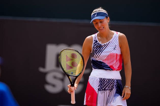 MSC Hamburg Ladies Open - Day 6 Anastasia Detiuc of the Czech Republic plays with partner Irina Khromacheva during their semi-final doubles match against Magali Kempen of Belgium and Alexandra Panova at the 2026 MSC Hamburg Ladies Open women s tennis tournament at Am Rothenbaum in Hamburg, Germany. Hamburg Hamburg Germany  Copyright: xOwenxHammondx originalFilename:hammond-2026msch260725_npplA.jpg