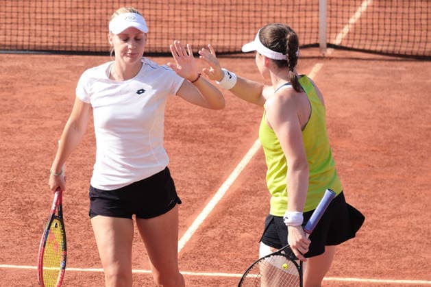 IPA86982159 - Palermo, Italy, July 2026. Country Time Club, Palermo Ladies Open 2026, a women s professional tennis tournament on the WTA, Tennis Damen 125 circuit. In the photo: Rasheeda Mcadoo and Adrien Nagy vs. Anastasia Tikhonova and Tamara Zidansek during the women s doubles final  Copyright: xFedericoxSerra IPAxSportx xx 86982159