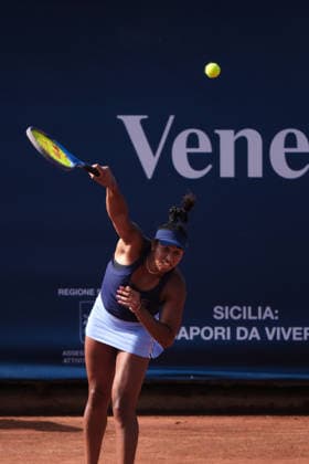 IPA86982169 - Palermo, Italy, July 2026. Country Time Club, Palermo Ladies Open 2026, a women s professional tennis tournament on the WTA, Tennis Damen 125 circuit. In the photo: Rasheeda Mcadoo and Adrien Nagy vs. Anastasia Tikhonova and Tamara Zidansek during the women s doubles final  Copyright: xFedericoxSerra IPAxSportx xx 86982169