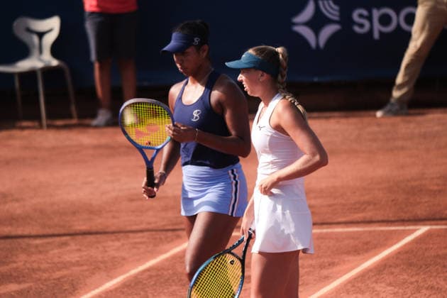 IPA86982175 - Palermo, Italy, July 2026. Country Time Club, Palermo Ladies Open 2026, a women s professional tennis tournament on the WTA, Tennis Damen 125 circuit. In the photo: Rasheeda Mcadoo and Adrien Nagy vs. Anastasia Tikhonova and Tamara Zidansek during the women s doubles final  Copyright: xFedericoxSerra IPAxSportx xx 86982175