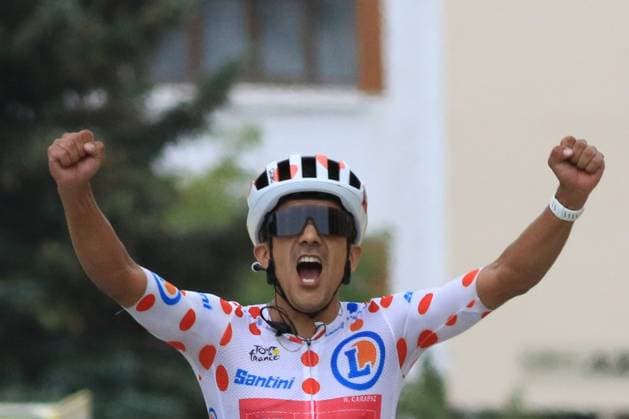Tour de France 2026 - UCI Cycling Race Pierre Teyssot MAXPPP ; Tour de France 2026 - UCI Cycling Race. Alpe d Huez, France on July 25, 2026. 20th stage of the 113th edition of the Tour de France cycling race, 170.9 Km between Bourg d Oisans and Alpe d Huez in the French Alps. Richard Carapaz (ECU) EF EDUCATION - EASYPOST Pierre Teyssot Maxppp *** Local Caption *** Alpe d Huez Isere France  Copyright: xMAXPPPxPierrexTeyssotx TEY79660 TEY79660