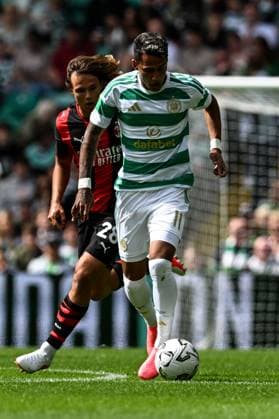 Camilo Duran of Celtic in action during the pre season friendly match between Celtic and AC Milan at Celtic Park, Glasgow, Scotland on Saturday 25th July 2026. Celtic v AC Milan, Pre Season Friendly, Football, Celtic Park, Glasgow, Scotland, UK - 25 Jul 2026Glasgow Celtic Park United Kingdom  Copyright: xAndyxBuchanan Shutterstockx 17004340ax